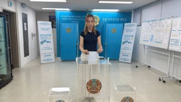 Первой на выборах в Курултай в Сеуле проголосовала студентка из Казахстана
