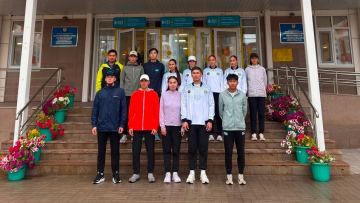 Столичные спортсмены после утренней тренировки приняли участие в голосовании