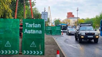 В столице начали строительство LRT на правом берегу