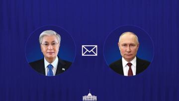 Глава государства направил поздравительную телеграмму Президенту России Владимиру Путину