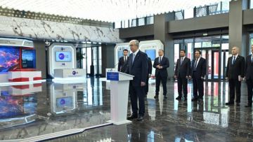 Глава государства принял участие в церемонии запуска завода по глубокой переработке кукурузы