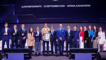 Мировой рекорд крупнейшего AI-хакатона HackAlem AI: Казахстану вручили сертификат GUINNESS WORLD RECORDS