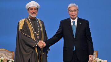 Касым-Жомарт Токаев наградил Султана Омана Хайсама бен Тарика Аль Саида орденом «Алтын Қыран»
