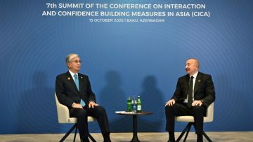 Глава государства провел встречу с Президентом Азербайджана Ильхамом Алиевым
