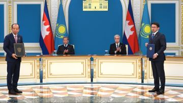 Касым-Жомарт Токаев и Хун Манет приняли Совместное заявление