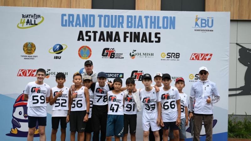 В Астане завершился исторический финал Grand Tour Biathlon: определены сильнейшие юные биатлонисты страны