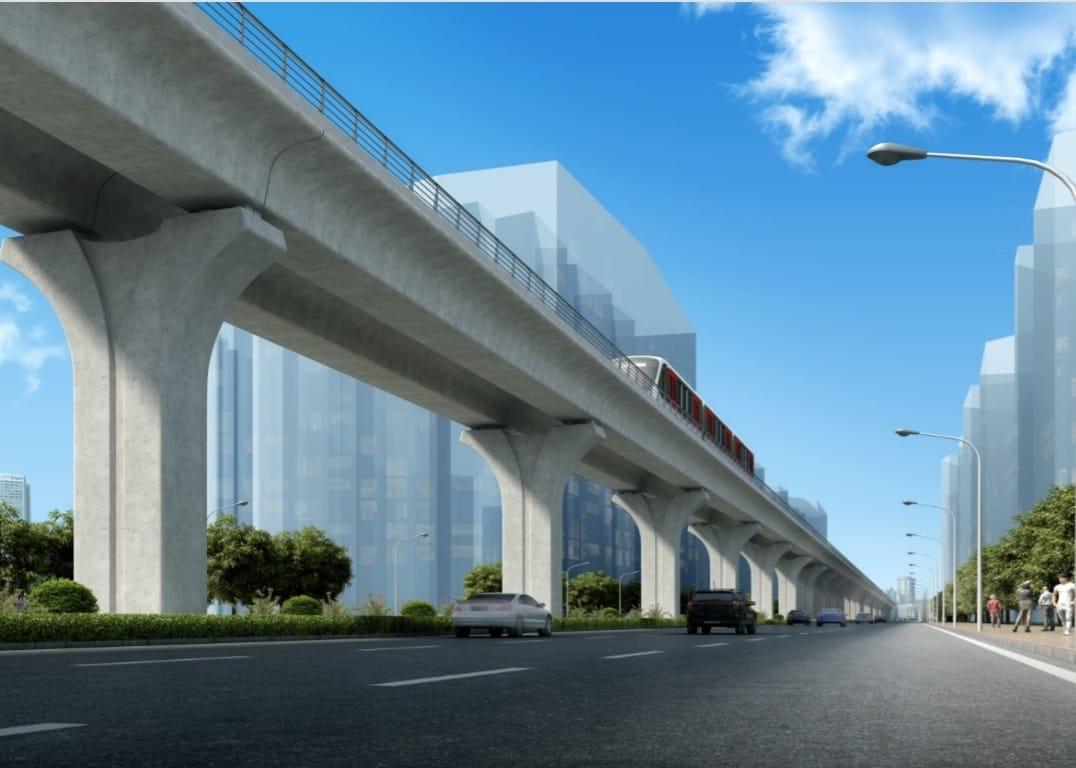 В столице завершилось строительство опор для LRT