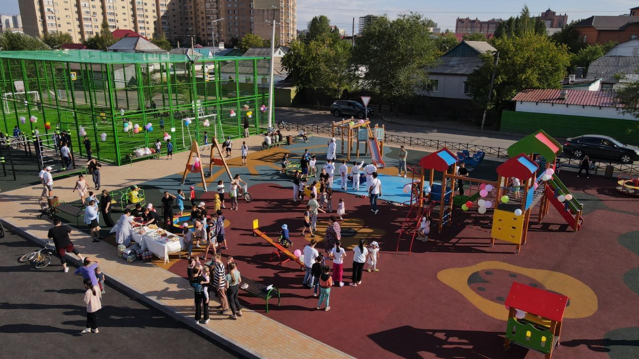 Семь новых общественных пространств появилось в районе «Байконыр» с начала года