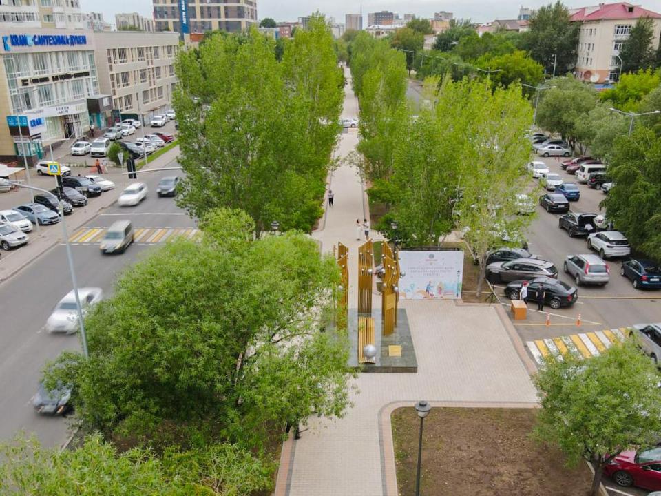 Новый сквер появился в столичном районе «Байқоңыр»