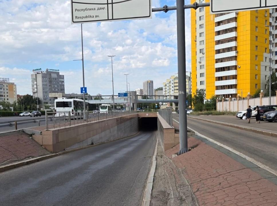 Тоннель по улице Бараева закрыли до конца сентября