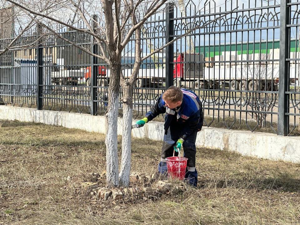 На территории столичного завода прошла масштабная уборка